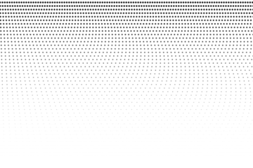 Rolgordijnen black dotted halftone on transparent background © Rezual