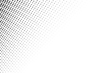 Black transparent halftone effect for design. Transparent PNG Gradient Black Color Halftone Background Staggered Dots Pattern  - obrazy, fototapety, plakaty