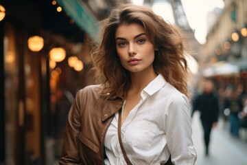 Obraz premium Beautiful models in Paris.