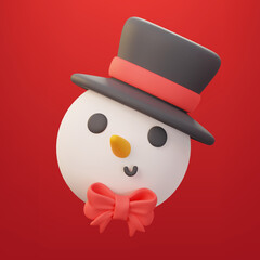 3D Christmas elements with clipping path