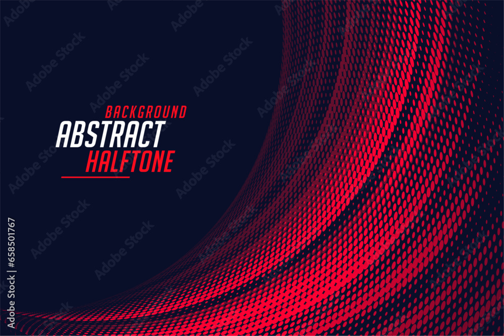 Wall mural blue and red geometric dotted texture background in abstract style