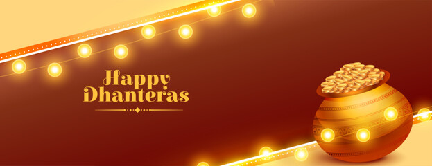 happy dhanteras celebration poster pray for wealth and prosperity