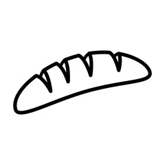 bread icon. Vector design of bread and food sign. loaf of bread.
