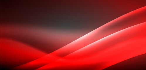 Neon-lit waves surge across background, mesmerizing dance of luminescence and motion. Dynamic backdrop captures essence of energy and modern aesthetics