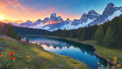 Fototapeta premium アルプス