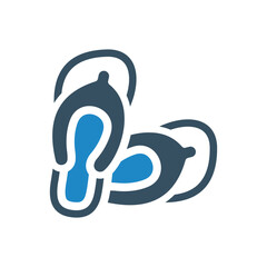 slipper, footwear icon vector illustration