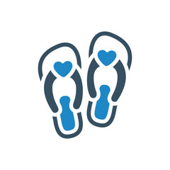 footwear, slipper icon vector illustration