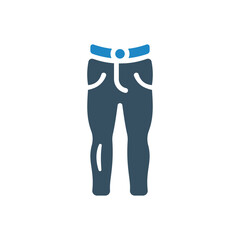 trousers, jeans icon vector illustration