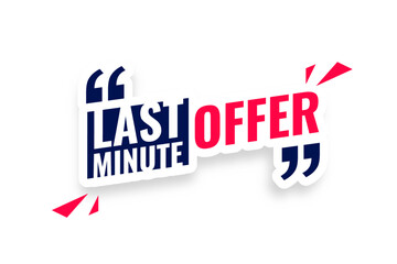 last minute offer sticker background for online and web store