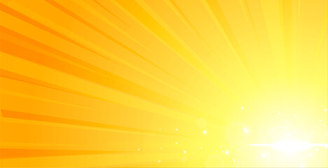 Fototapeta na wymiar abstract and bright sun beam yellow background lines with starburst effect