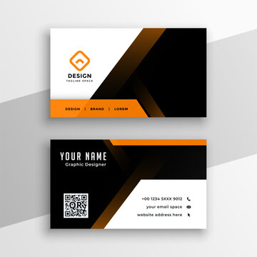 modern and abstract professional business card template for company branding