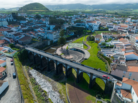 Bridge Ponte dos Oito Arcos, - Sao Miguel Island, Azores, Portugal