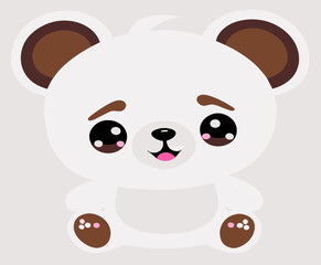 Bear cute vector 