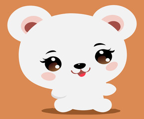 Bear cute vector 