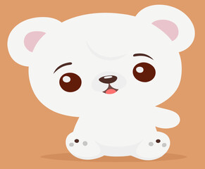 Bear cute vector 