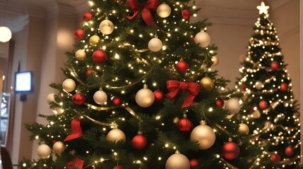 Christmas and New Year holiday background. Christmas celebration, Merry Christmas and Happy New Year, Elegant 