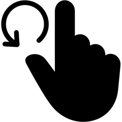 Hand icon symbol vector image. Illustration of the human finger design image