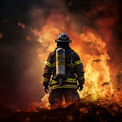 Fototapeta premium Firefighter