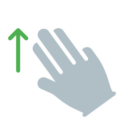 Hand icon symbol vector image. Illustration of the human finger design image