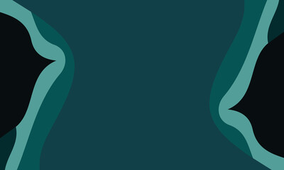 Aesthetic green abstract background with copy space area. Suitable for poster and banner