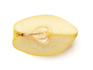 Fresh quince on white