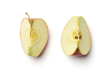 Fresh apple on white