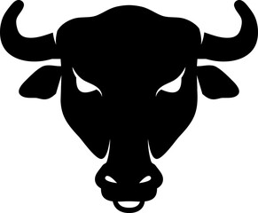 Fototapeta premium bull on white