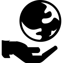 Hand icon symbol vector image. Illustration of the human finger design image