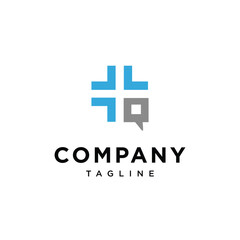 Obraz premium Health Talk logo icon vector template.eps