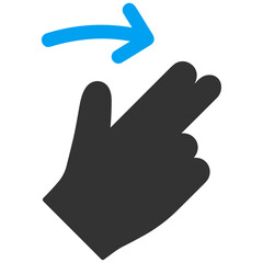 Hand icon symbol vector image. Illustration of the human finger design image