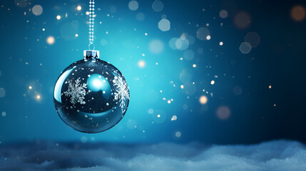 Fototapeta na wymiar blue christmas ball on snow,blue christmas balls,blue christmas ball,Blue Christmas Elegance: A Ball on Snow,Frosty Festivities: Sparkling Blue Christmas Balls,Winter Wonderland Delight