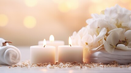 Holistic Spa: Candles, Salts, and Flowers