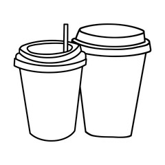 sketch of paper cup