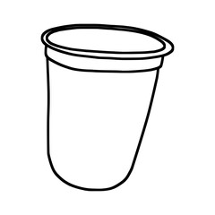 sketch of paper cup