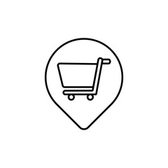 Shopping cart pointer icon
