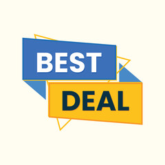 best deal offer banner design vector