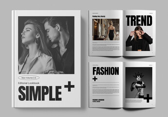 Fashion Look Book Magazine Design Template