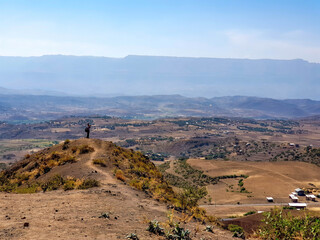 Beautiful mountain view landscape in Ethiopia
