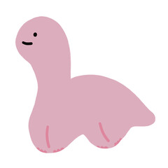 Cute Dinosaur Brachiosaurus Cartoon illustration