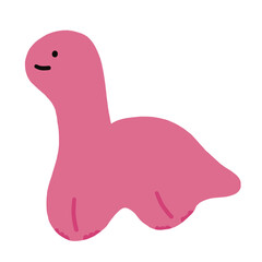 Cute Dinosaur Brachiosaurus Cartoon illustration