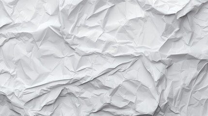Obraz premium Exploring the Intricate Patterns of White Crumpled Paper Texture