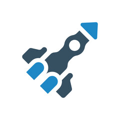 Rocket icon vector illustration