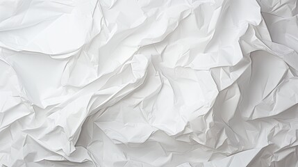 Obraz premium An Artistic Journey Through White Crumpled Paper Texture