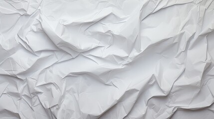 Fototapeta premium Tracing the Story of White Crumpled Paper Texture