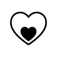 Minimal Heart Element Line Art