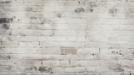 Exploring the Faded Grandeur of an Old White Brick Wall Texture