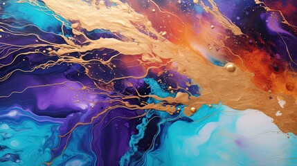  Exploring the Intricate Macro Photo of Corky Iridescent Paint Textures