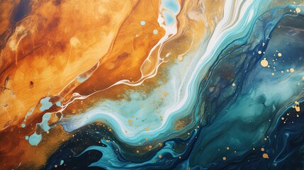 Unveiling the Complex Beauty Within Macro Shots of Iridescent Paints' Corky Surface