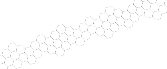 Vector illustration of hexagons pattern, creative idea for medical, technology or science design, geometric abstract background with simple hexagonal elements.