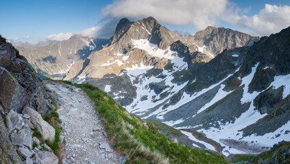 Ścieżka w górach-Tatry Wysokie
